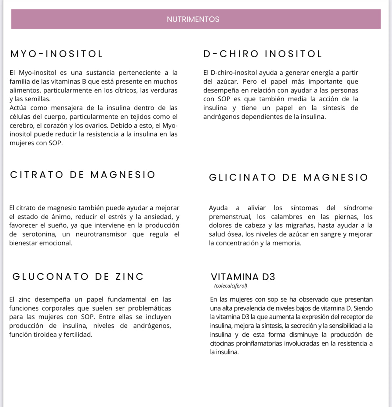 Myo Inositol